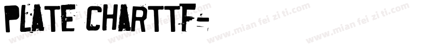 plate charttf字体转换